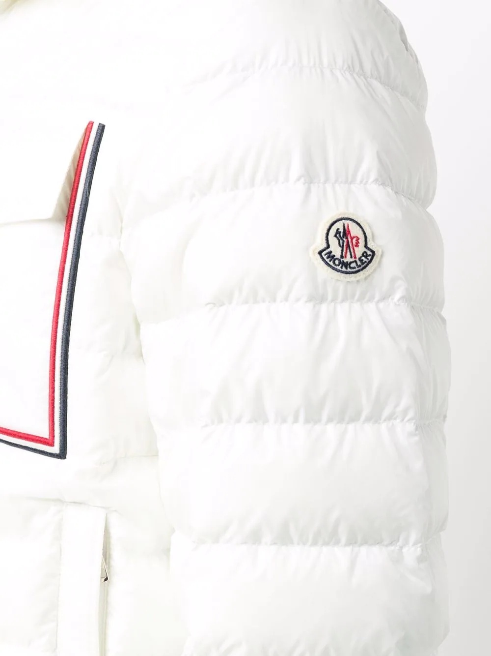 logo-patch puffer jacket - 5