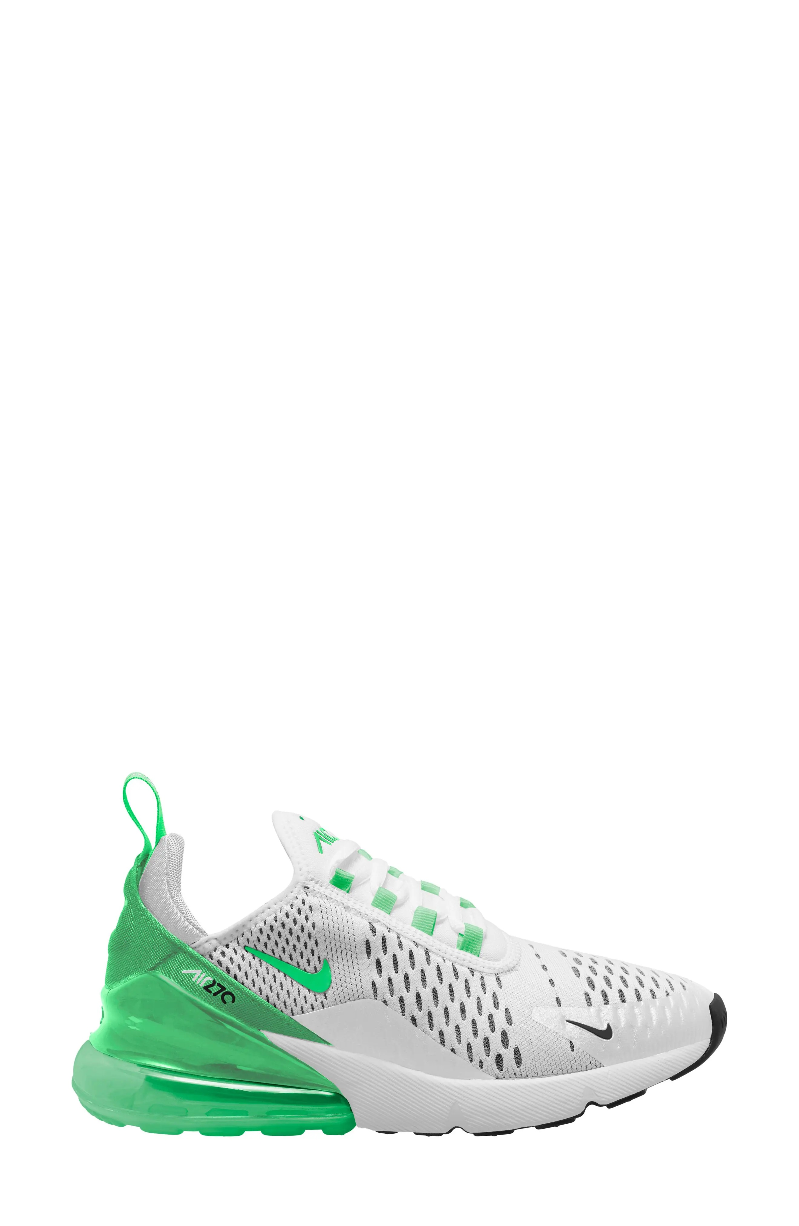 Air Max 270 Sneaker in White/Green Shock-White-Black - 1