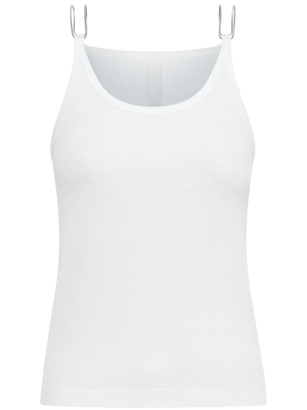 ribbed organic-cotton tank top - 1