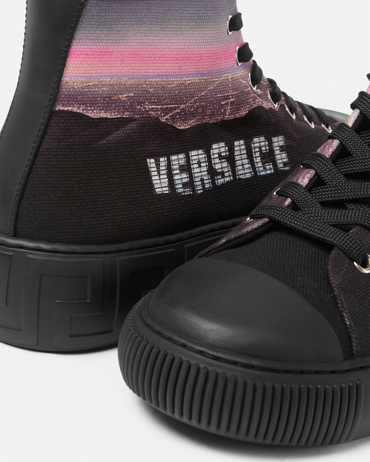 Versace Hills Greca High-Top Trainers - 3