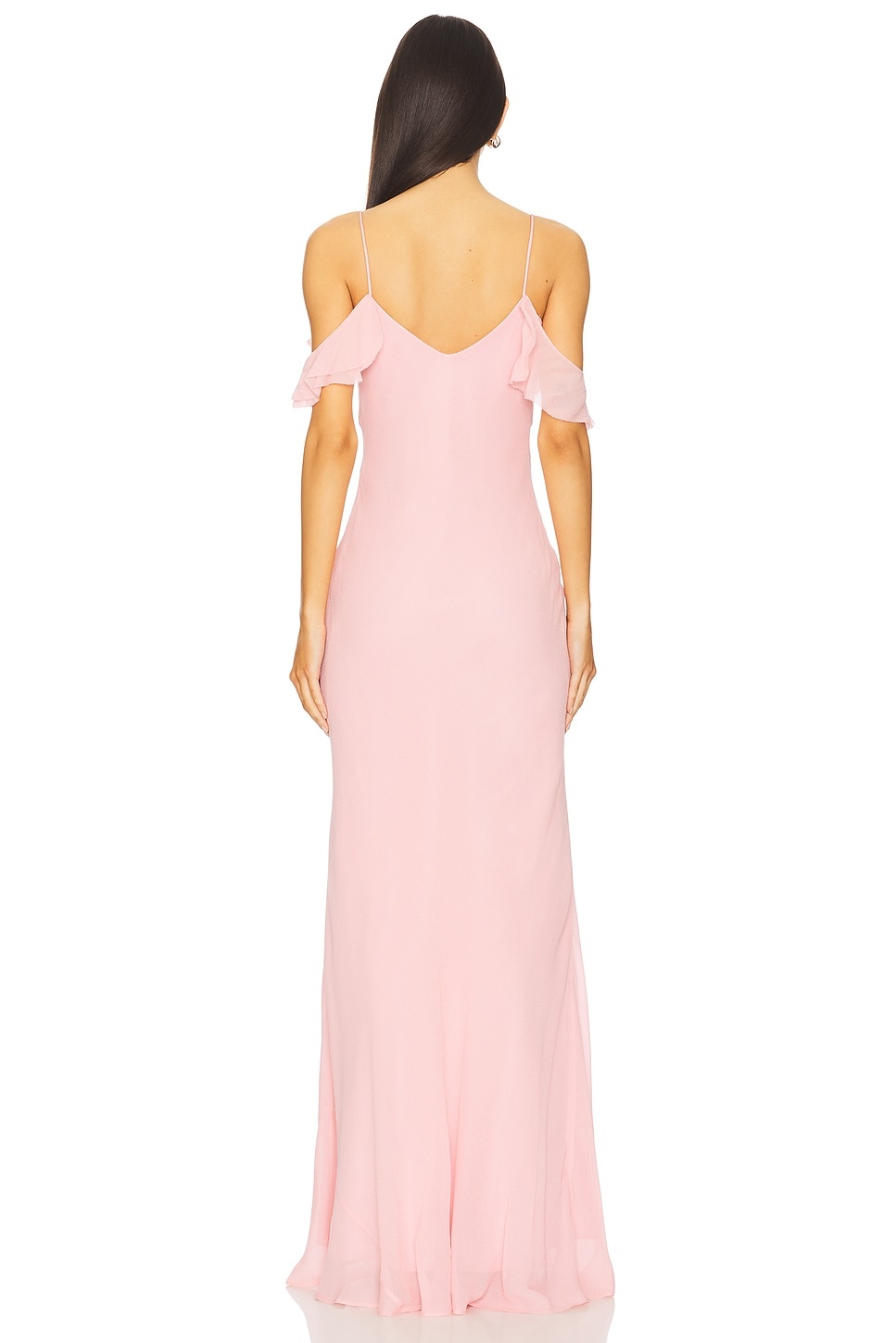 Georgette Flower Maxi Dress - 4