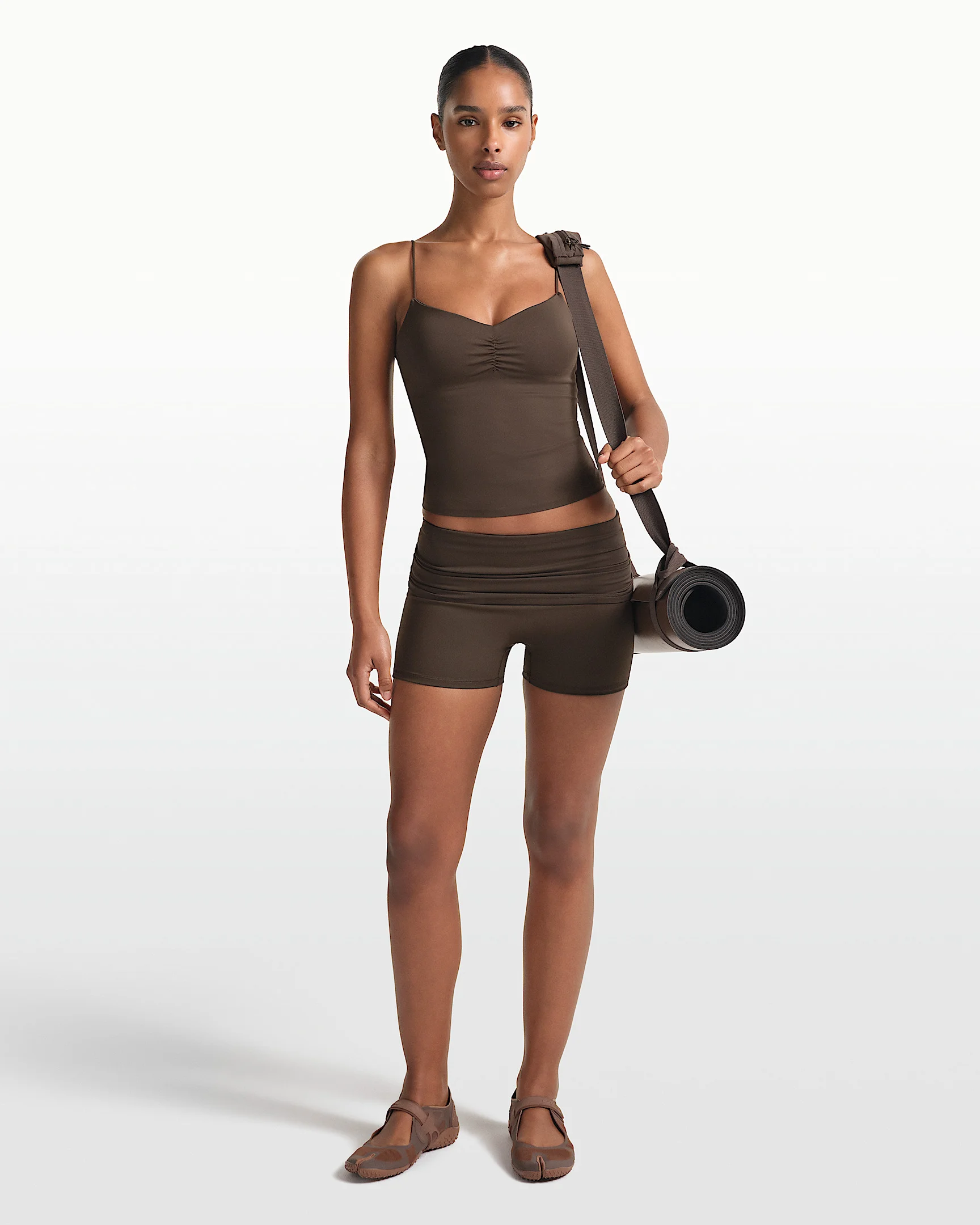 NikeSKIMS Matte Women's 3" Fold-Over Waistband Shorts - 1