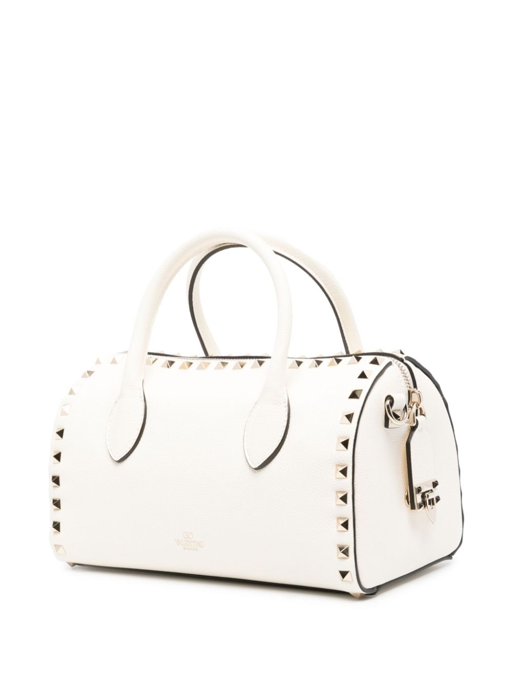 Rockstud leather tote bag - 3