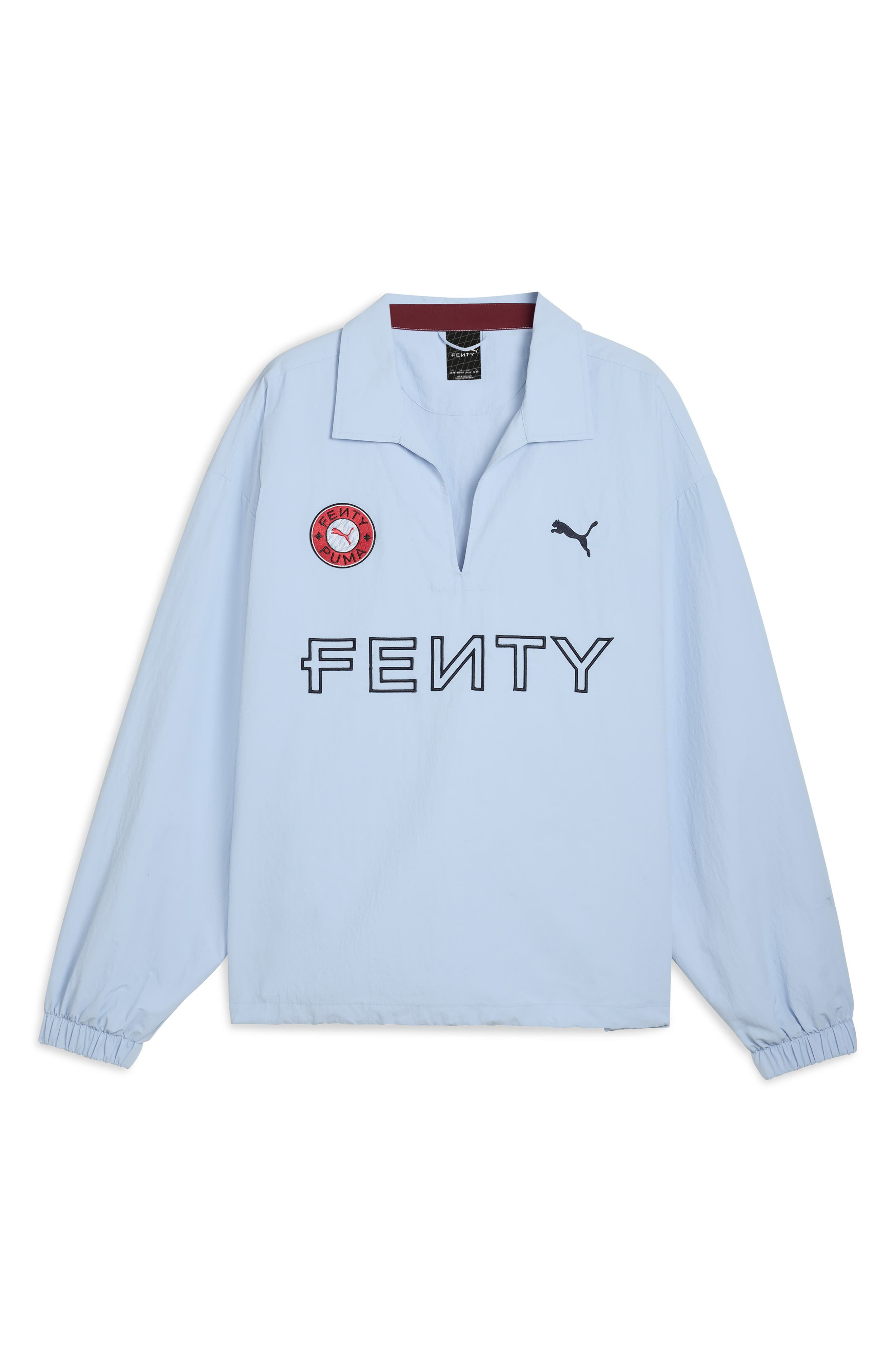 PUMA x FENTY Nylon Drill Pullover in Haute Tropic at Nordstrom - 4