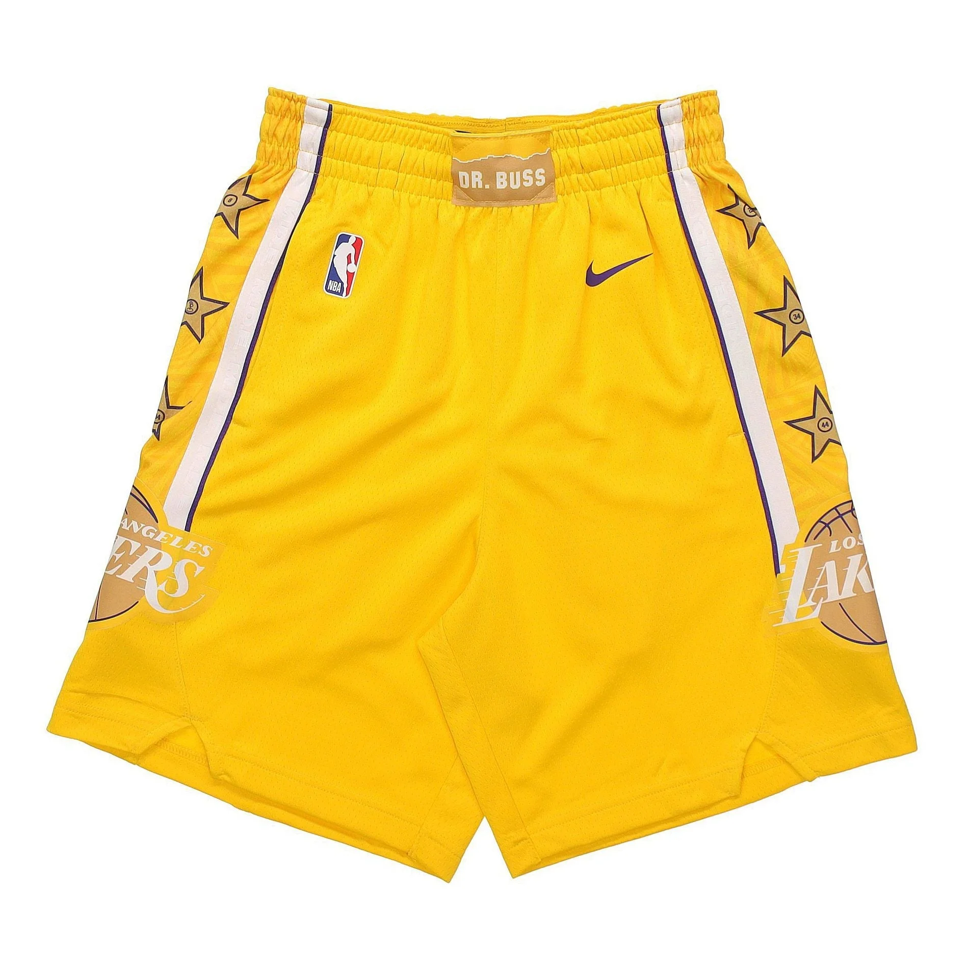 Nike NBA SW 19-20 LA Lakers Swingman Shorts Yellow BV5873-728 - 1