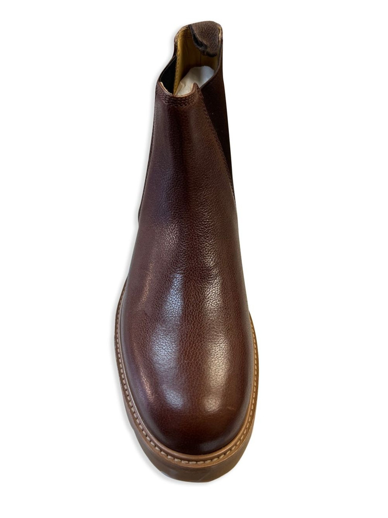 Brunello Cucinelli leather ankle boots outlook