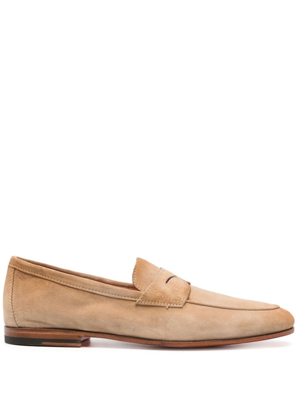 suede penny loafers - 1