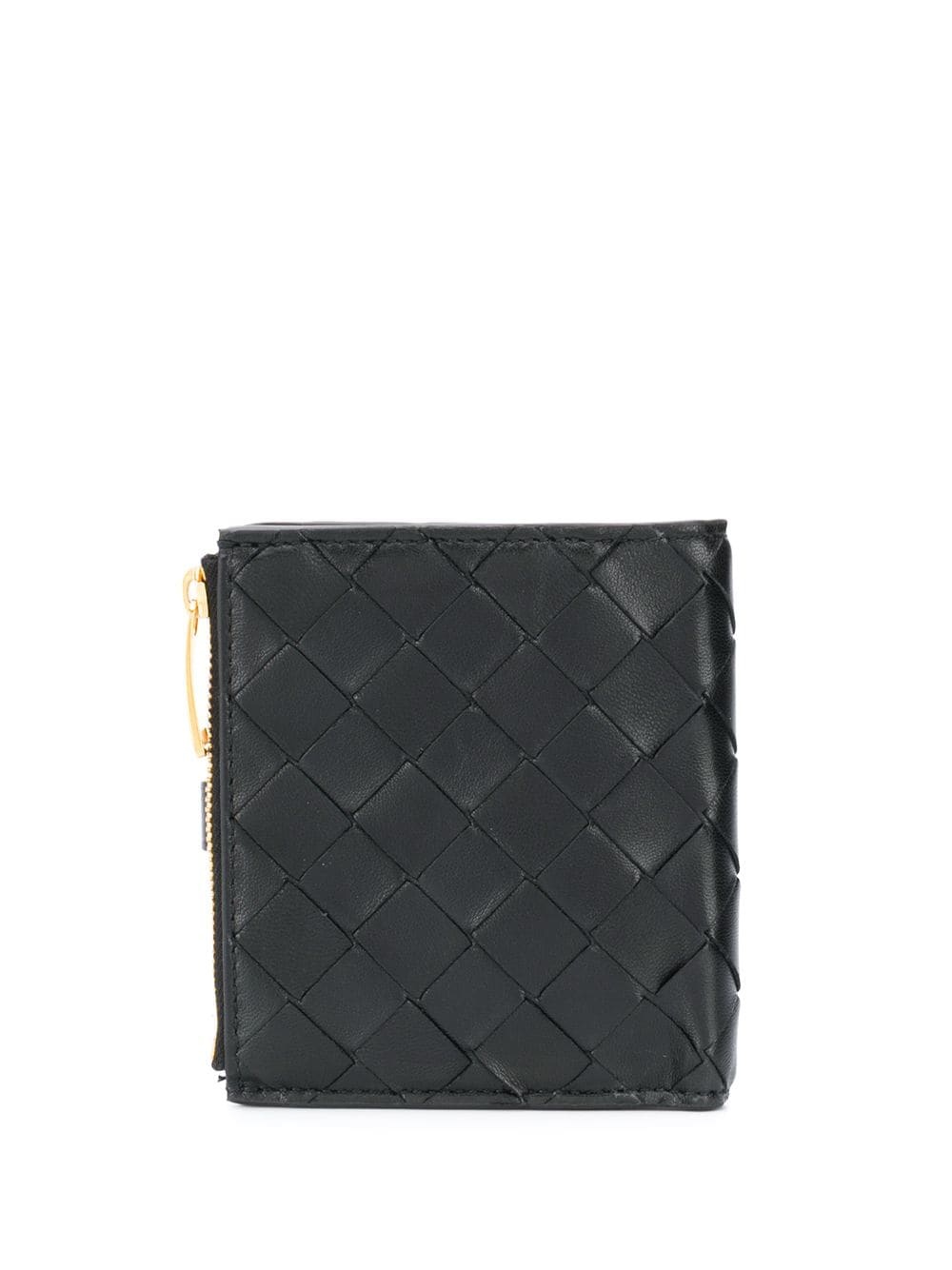 intrecciato weave compact wallet - 2