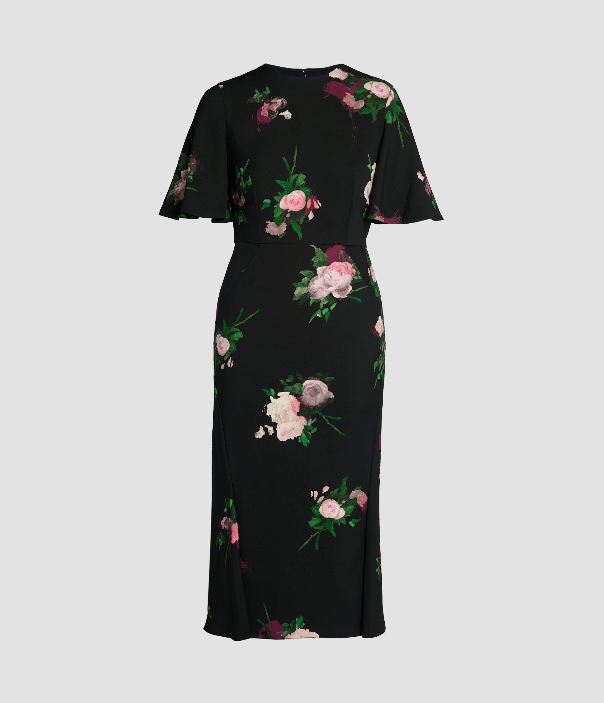 SHORT SLEEVE MIDI DRESS - 2