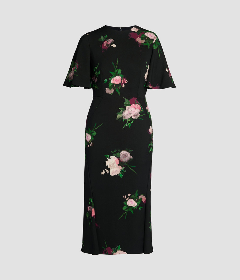 Erdem SHORT SLEEVE MIDI DRESS outlook