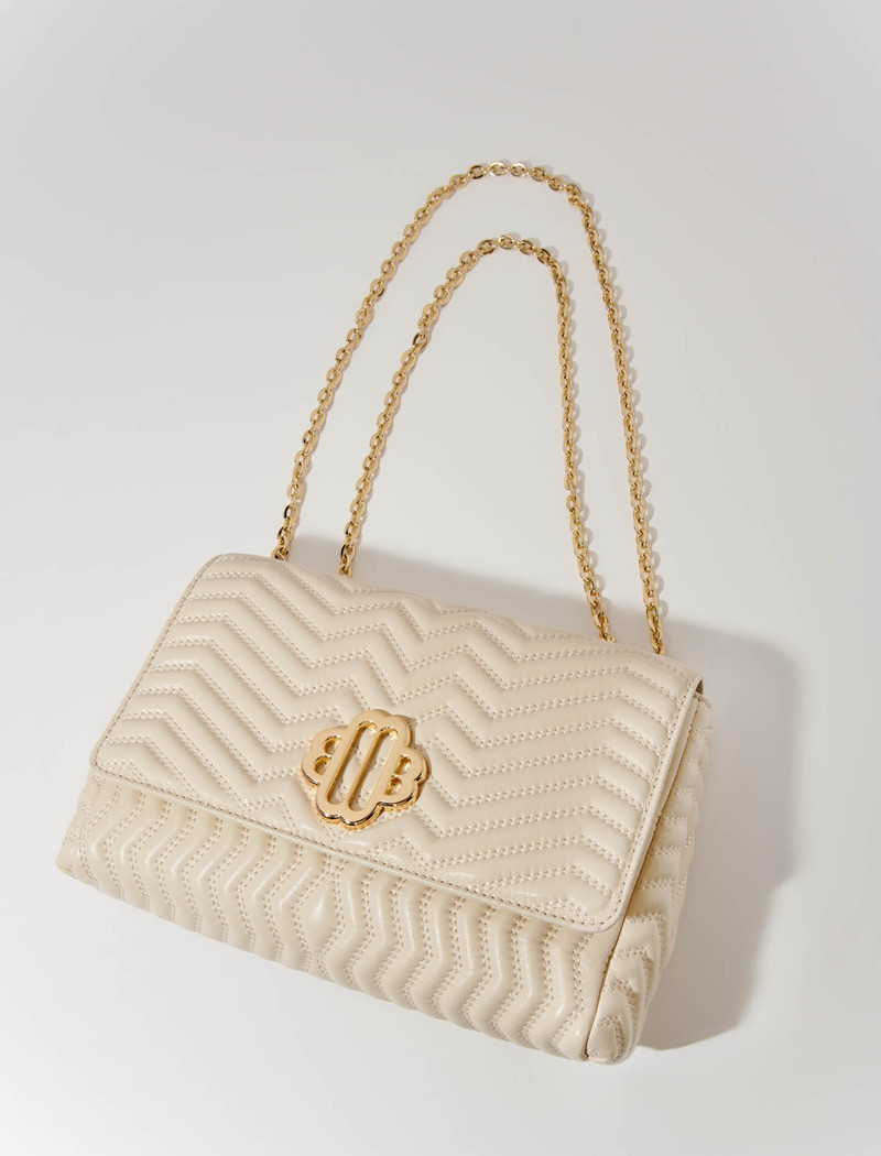 maje Leather bag with chain strap outlook