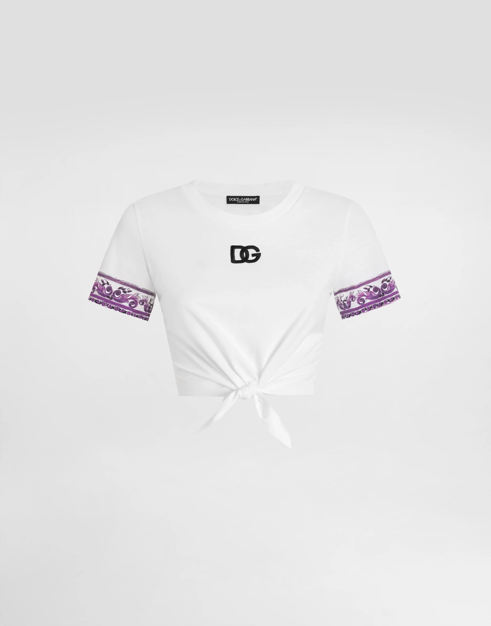 Majolica-prints short-sleeved t-shirt - 1