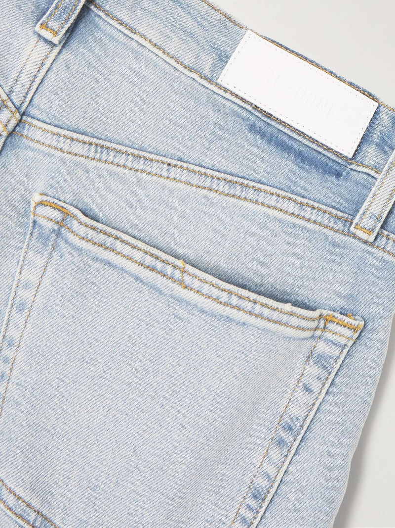 Frayed mid-rise wide-leg jeans 6