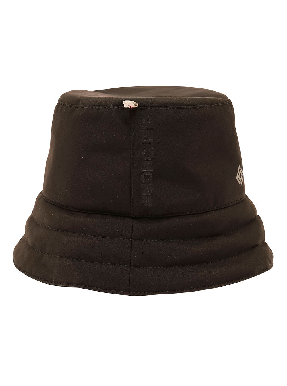 Moncler Grenoble Women Black Bucket Hat With Metal Logo Patch In Tech Fabric Woman - 2