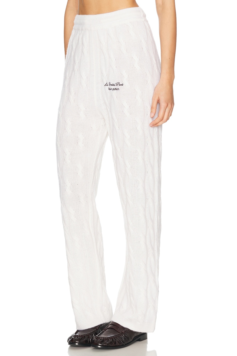X Le Bristol Paris Faubourg Cable Knit Cashmere Pant - 3
