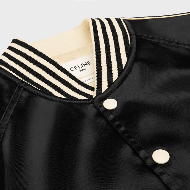 le palace embroidered teddy jacket in satin-finish nylon 3