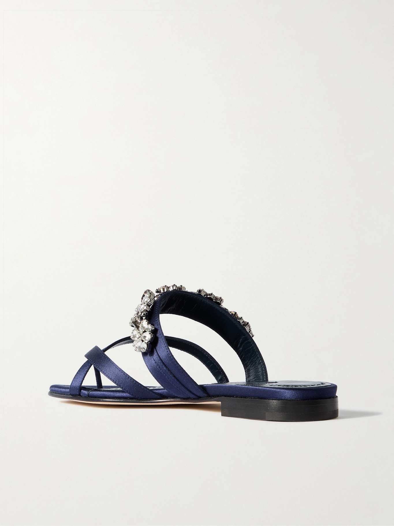 Perlusa crystal-embellished satin sandals - 3