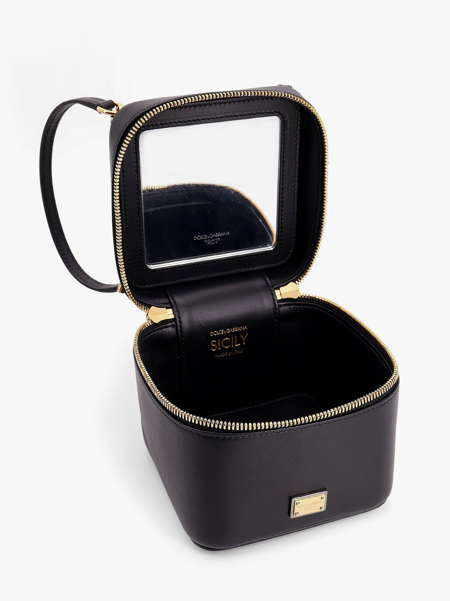 Dolce & Gabbana Women Sicily Leather Handbag With Iconic Logo Plate - 5