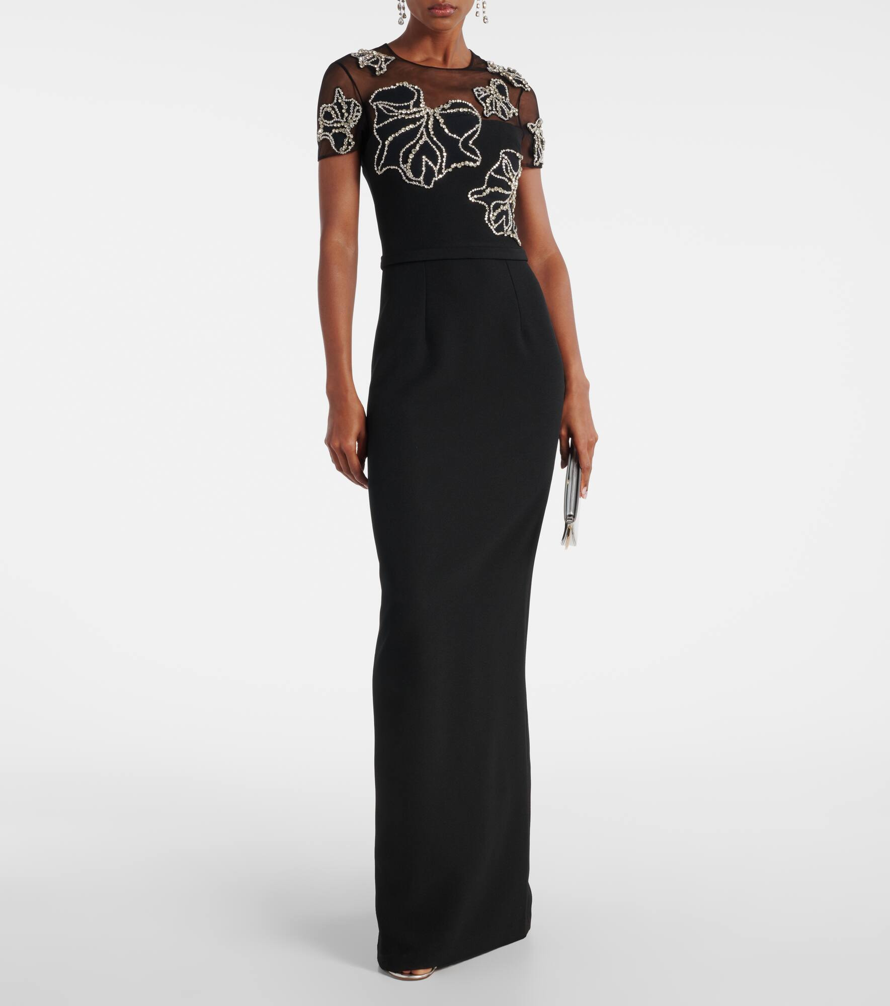 Embellished crêpe gown - 2