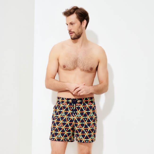 Men Swim Trunks Embroidered Indian Ceramic - Limited Edition - 3