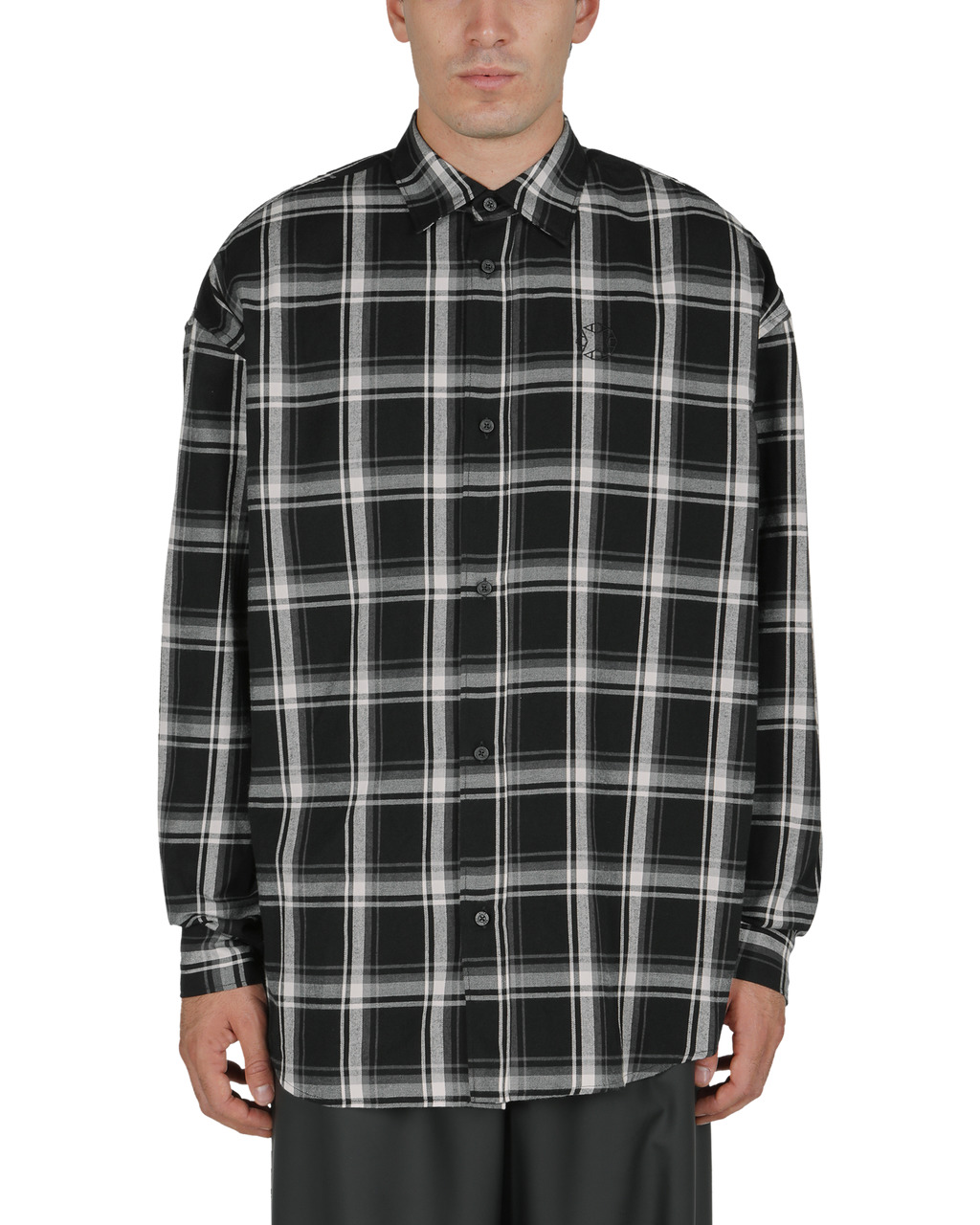 MONOGRAM PLAID L/S SHIRT - 2