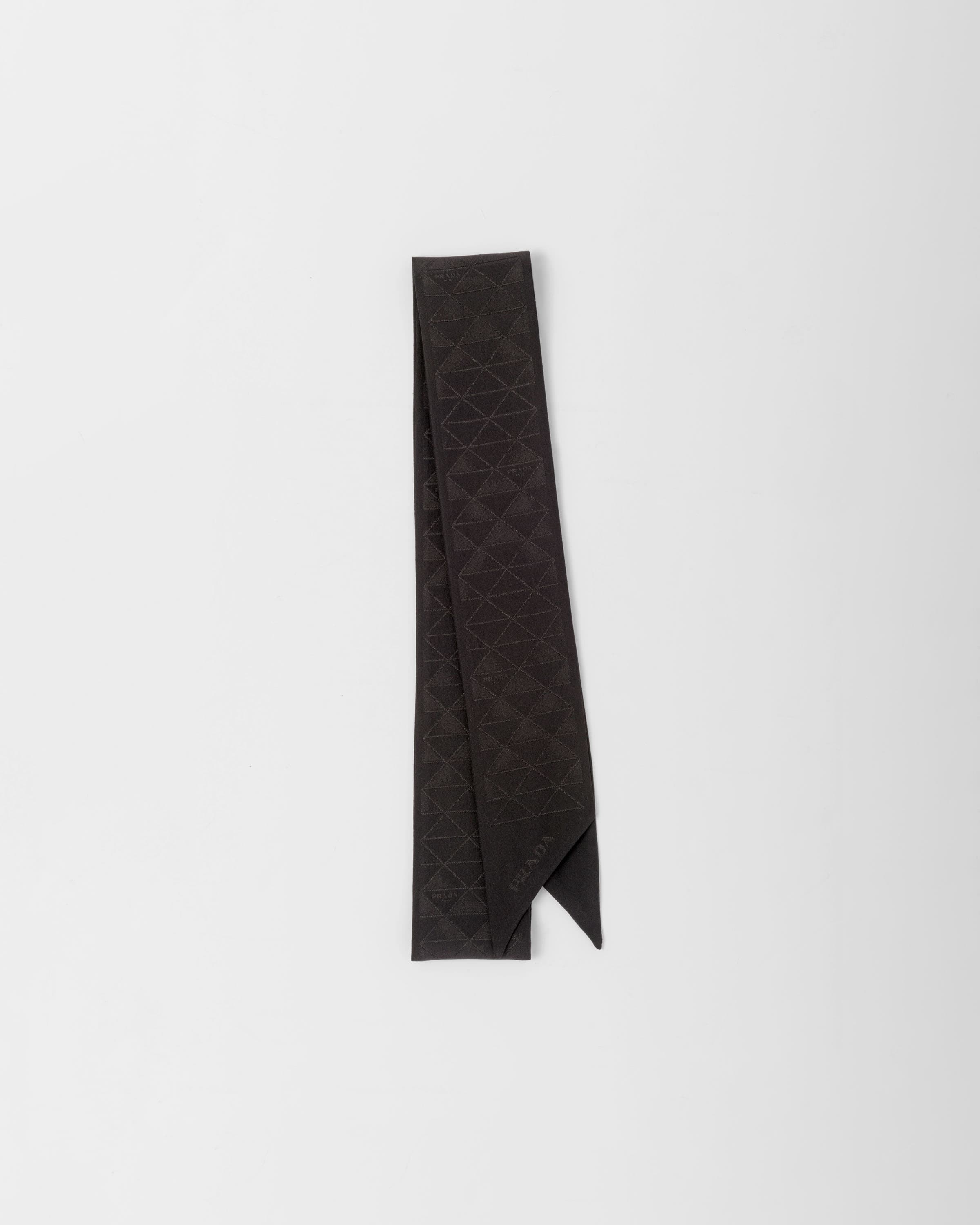 Jacquard crepe de chine tie - 1