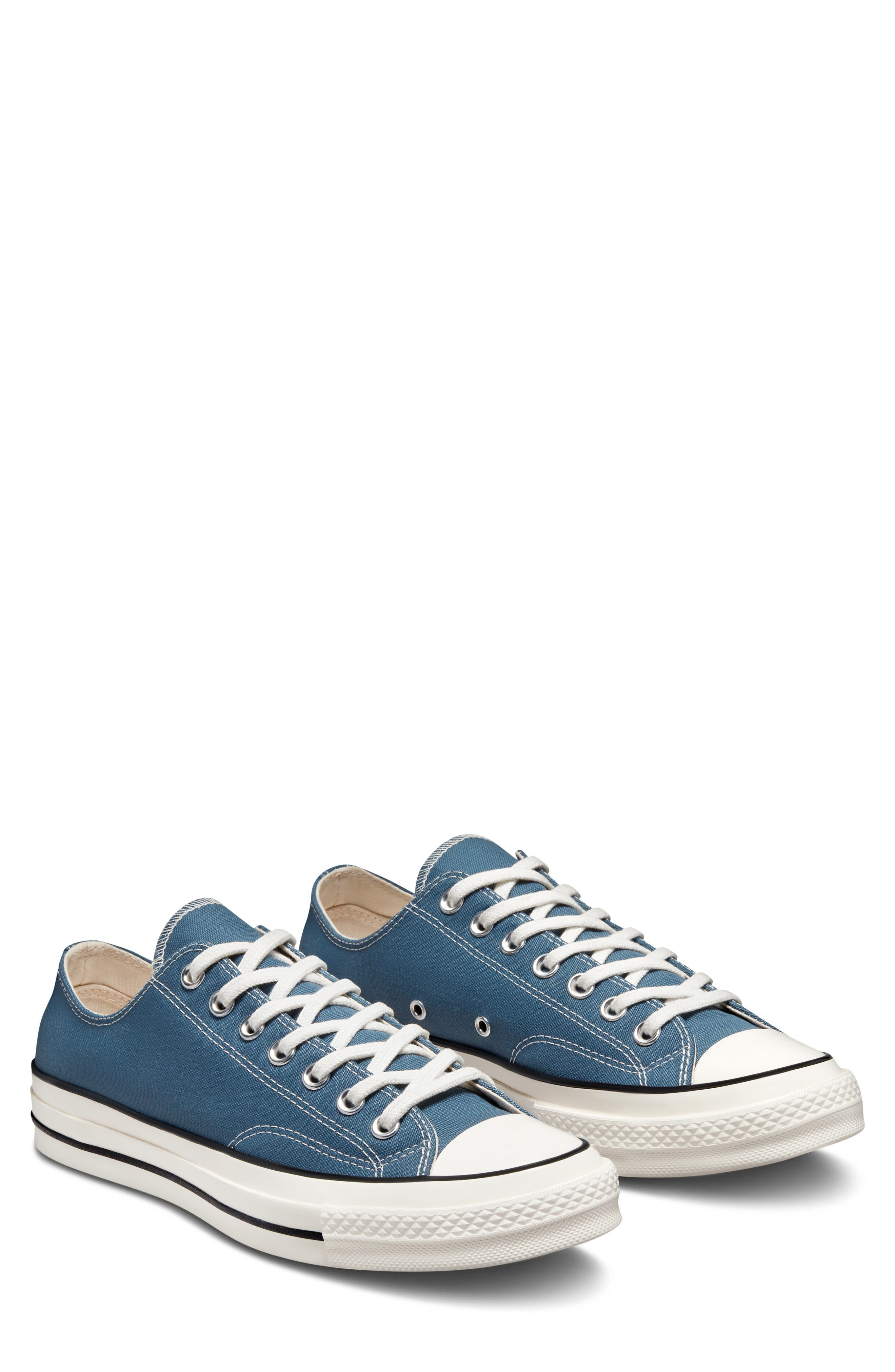 Converse Gender Inclusive Chuck 70 Ox Sneaker in Deep Waters/Egret/Black at Nordstrom - 6