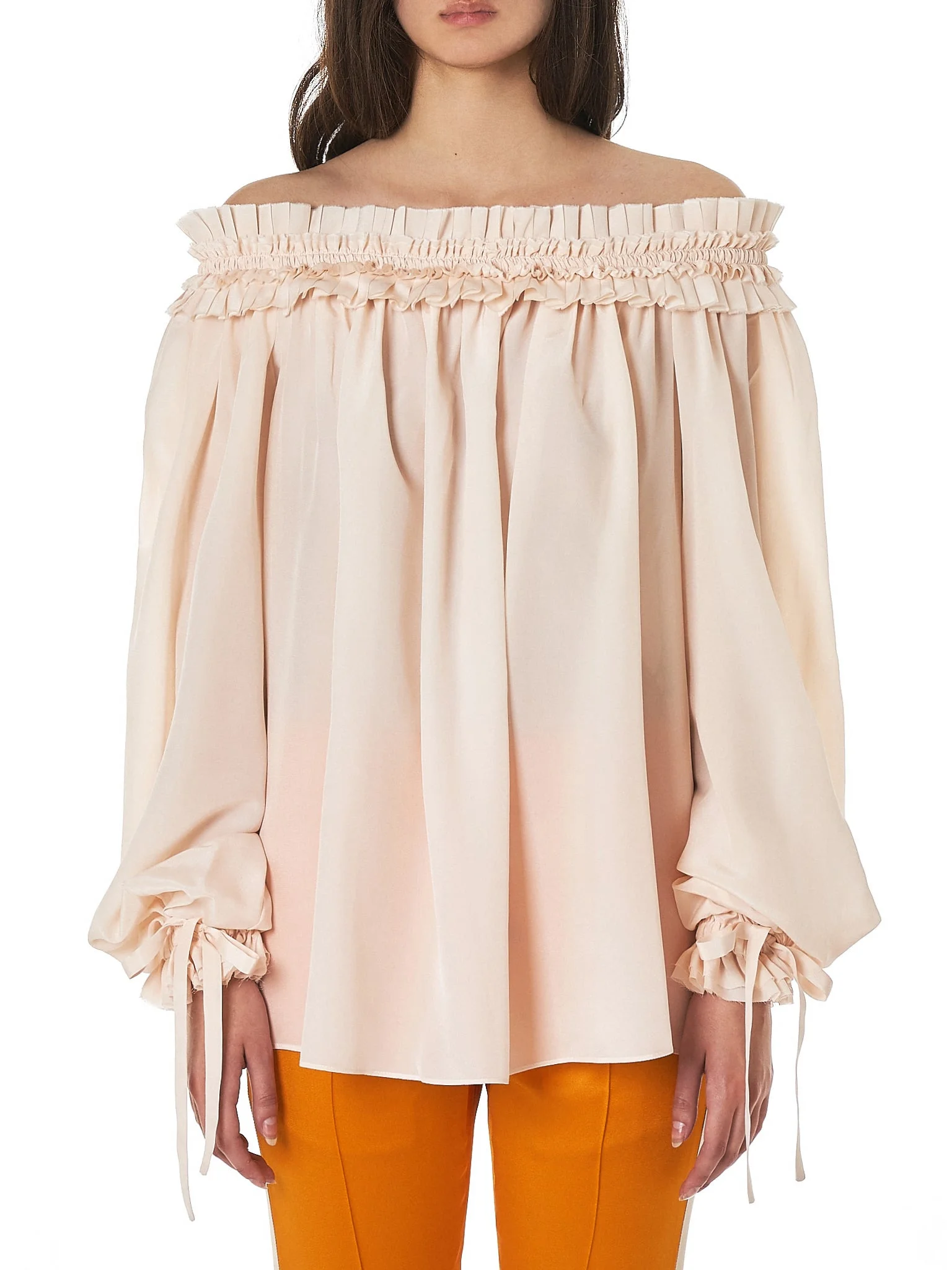 Layered Ruffle Blouse - 1