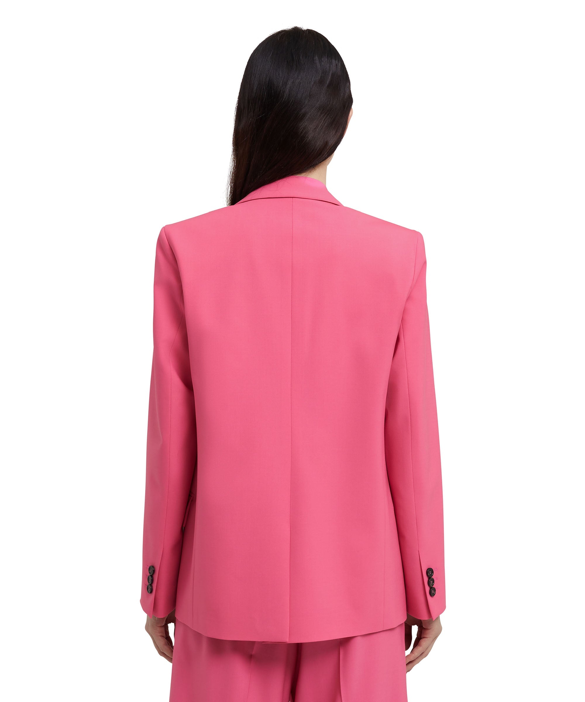 Fresh wool single-breasted jacket - 3