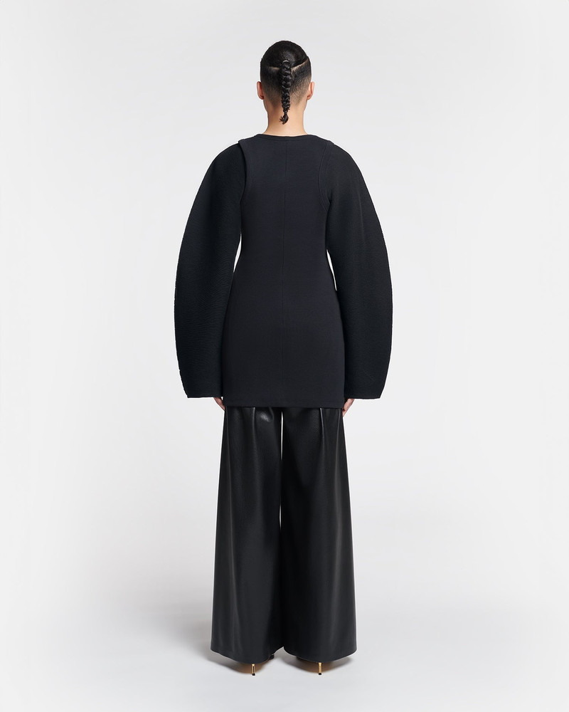 Pleated Ribbed-Jersey Top 5