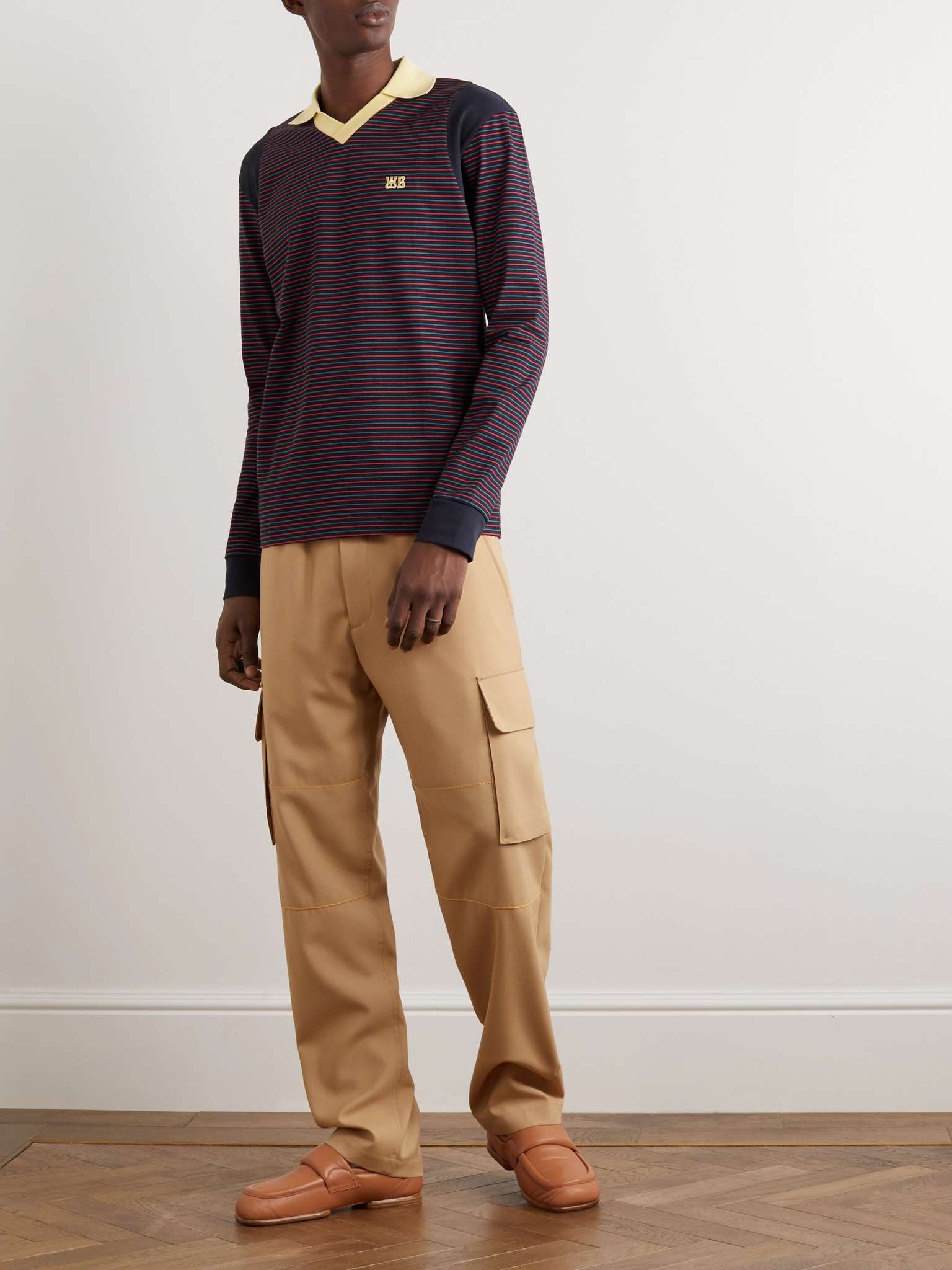 Sonic Slim-Fit Striped Cotton-Blend Jersey Polo Shirt - 2
