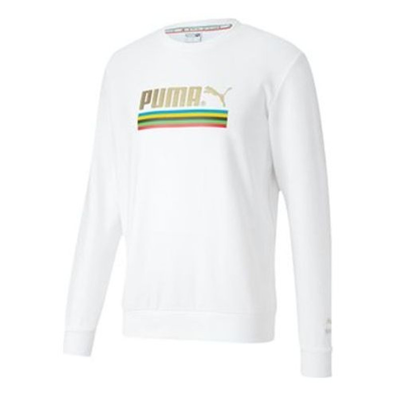 PUMA Tfs Unity 세계 공명 둥근 목 백색 599285-02 - 1