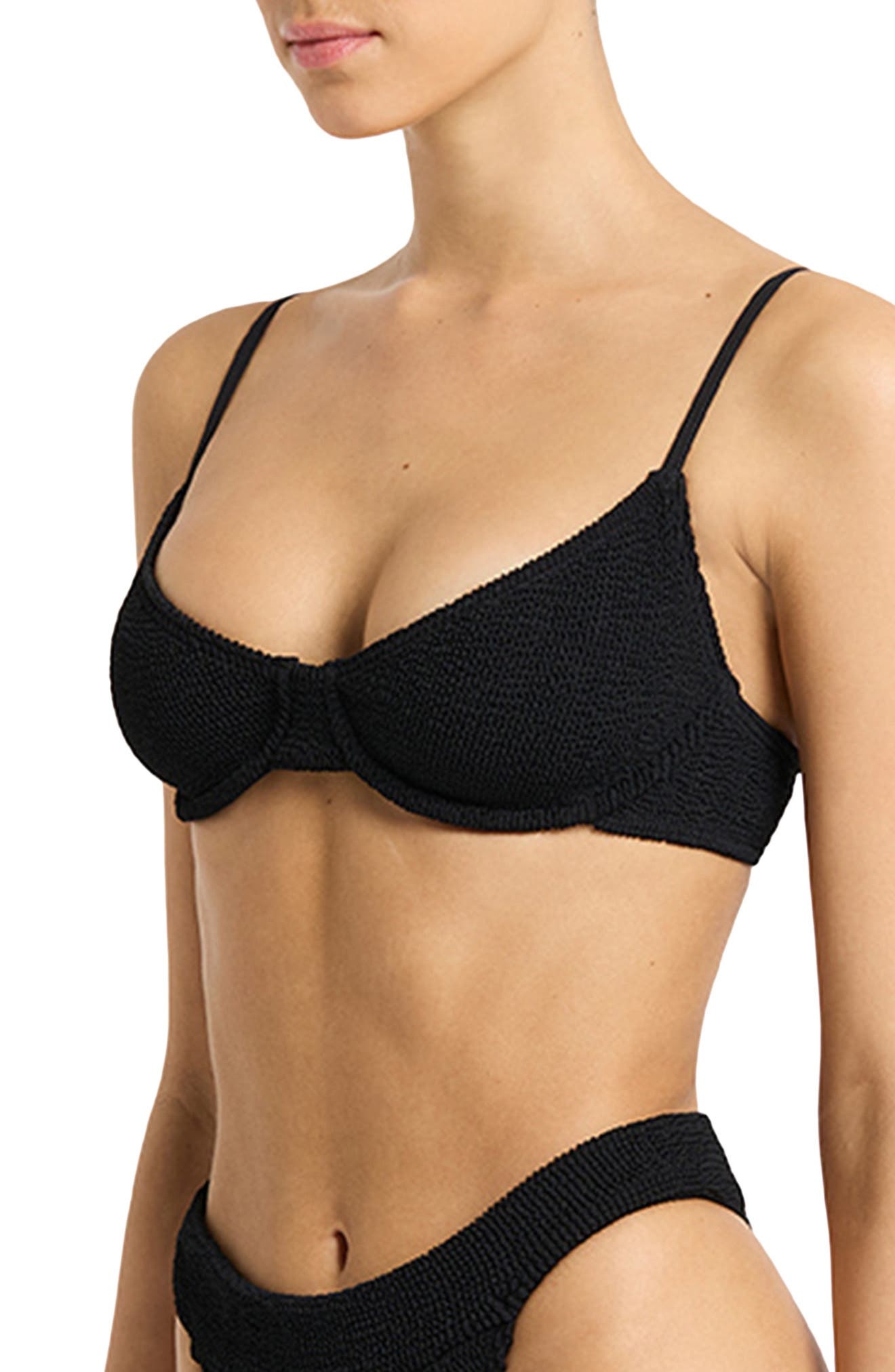 bond-eye Gracie Balconette Bikini Top in Black Eco at Nordstrom - 5