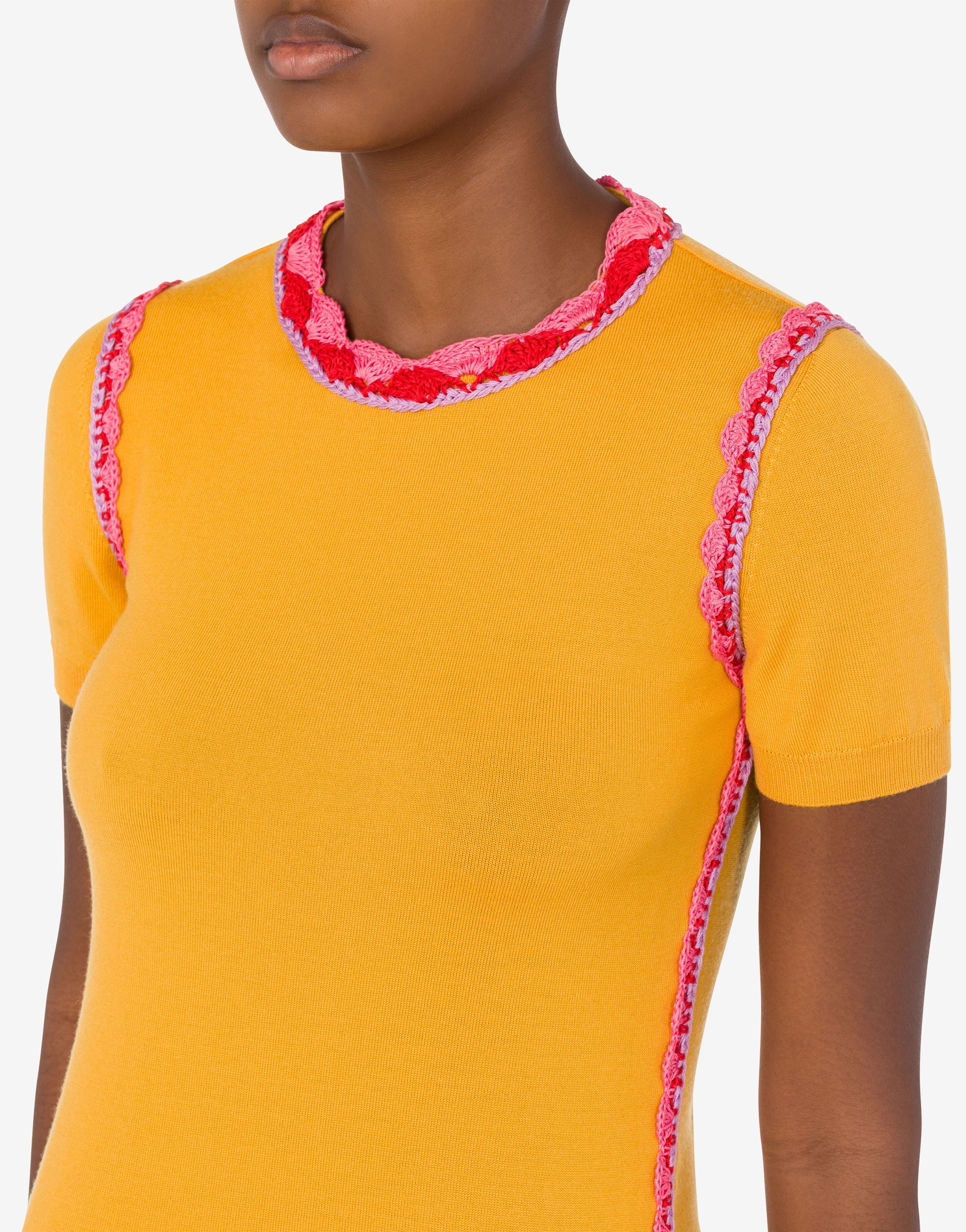 CROCHET DETAILS WOOL TOP - 4