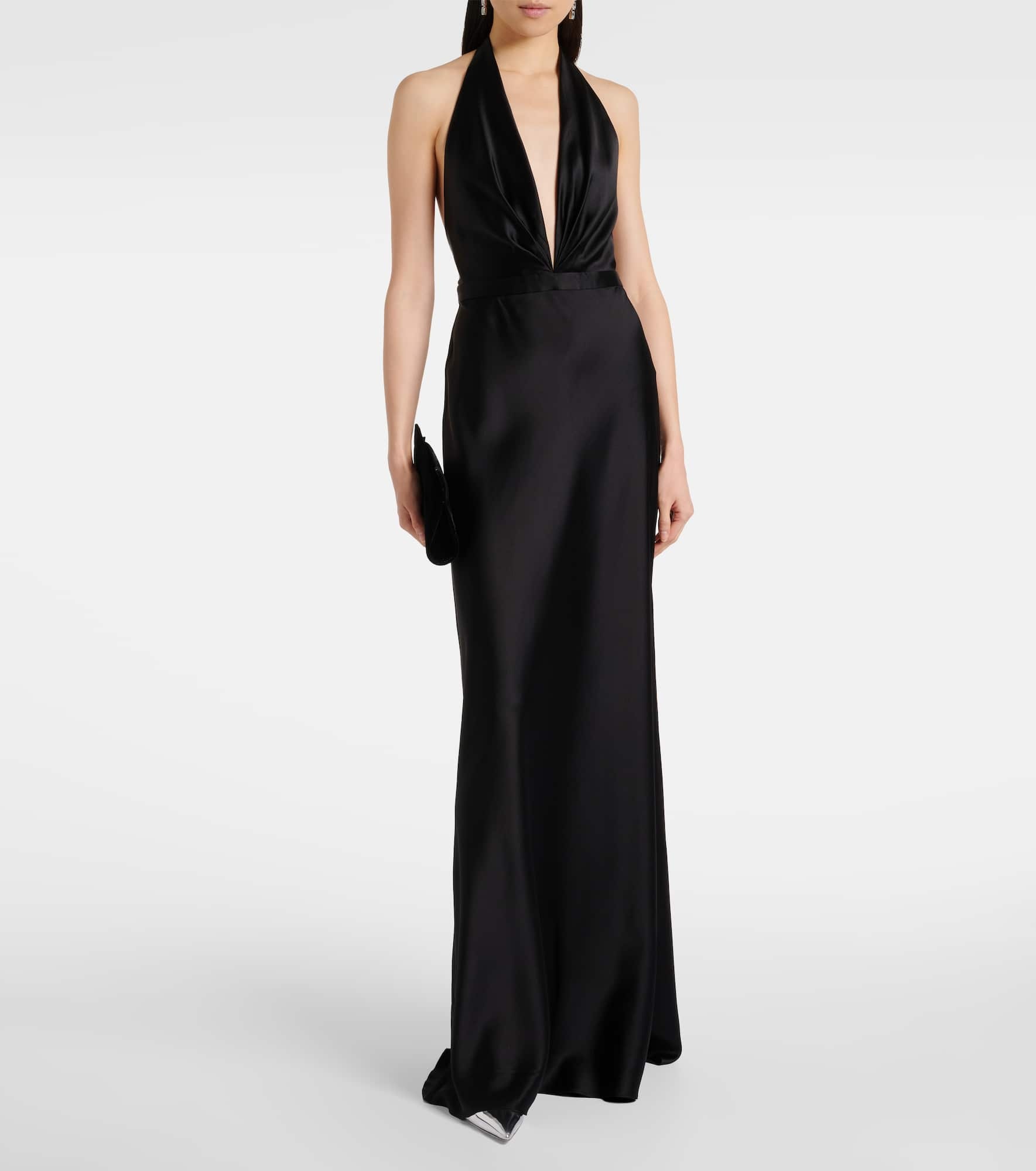 Essy silk charmeuse gown - 2