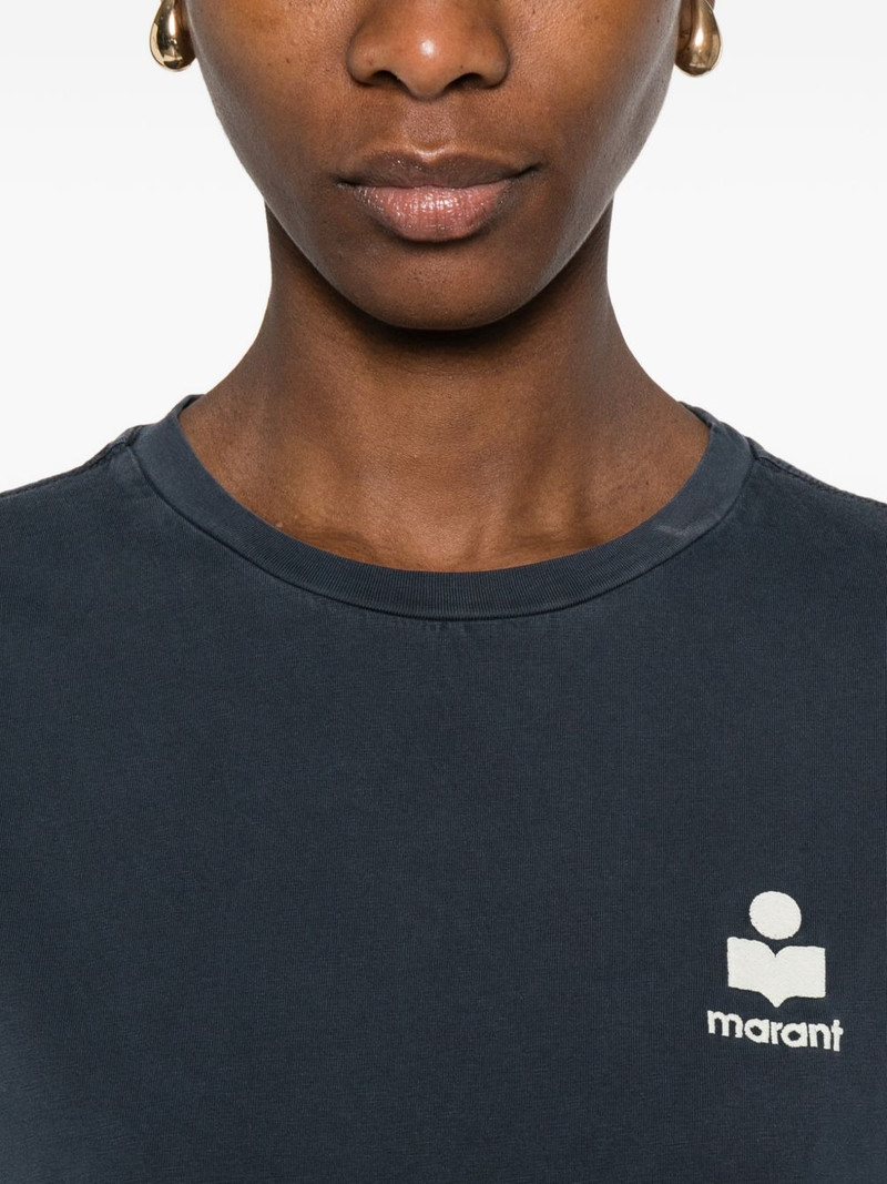 Aby logo-embroidered T-shirt 5