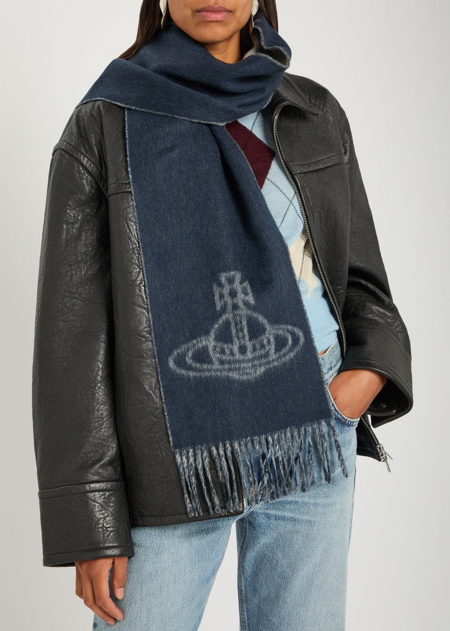 Vivienne Westwood Orb-intarsia Wool Scarf - 2
