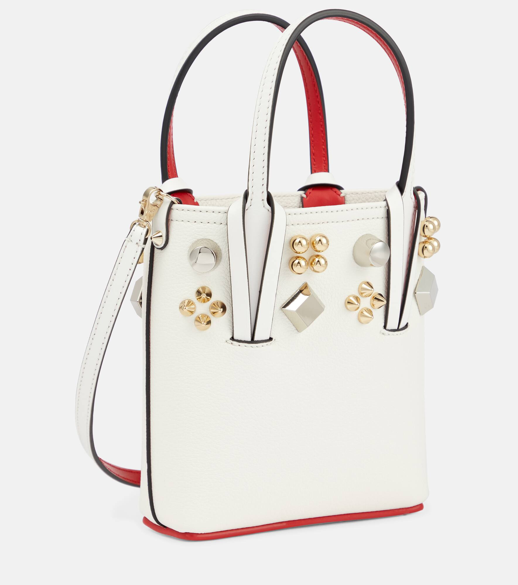 Cabata Mini embellished leather tote - 4