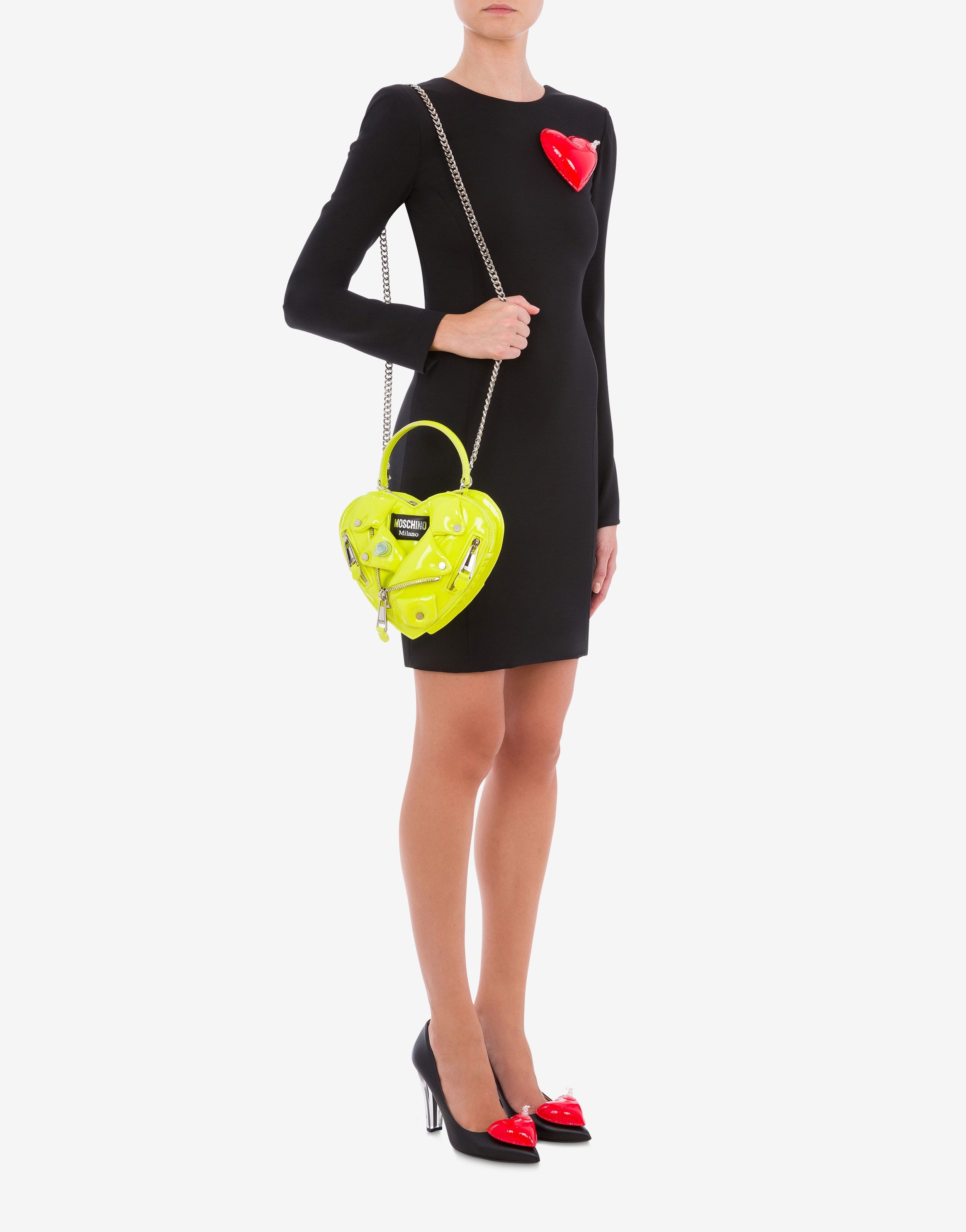 INFLATABLE EFFECT HEART BIKER BAG - 5