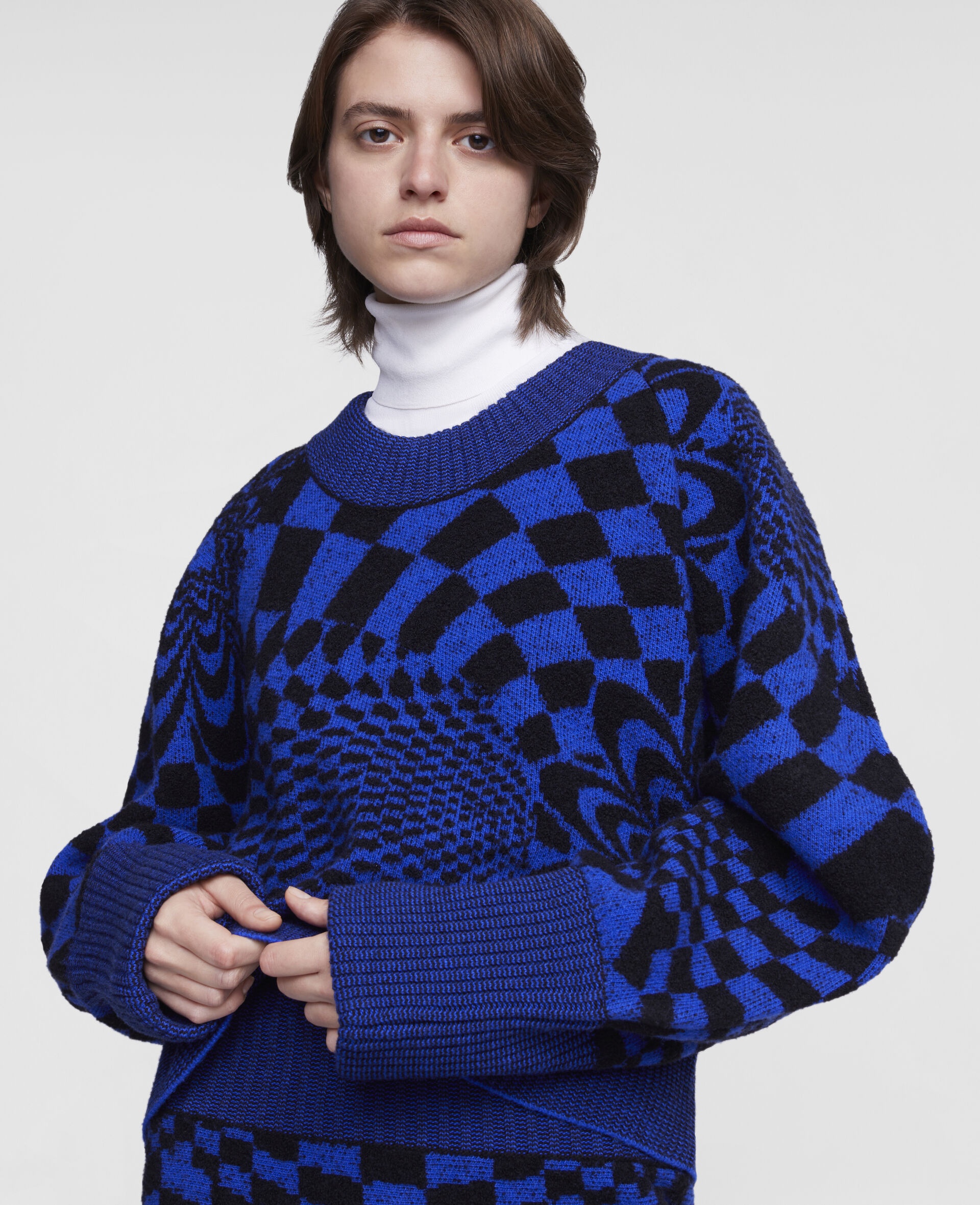 Geometric Pattern Sweater - 4