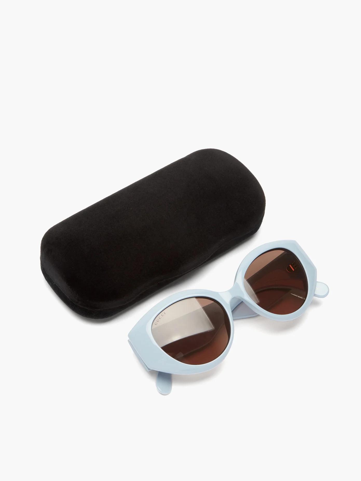 GG-logo quilted cat-eye acetate sunglasses - 5