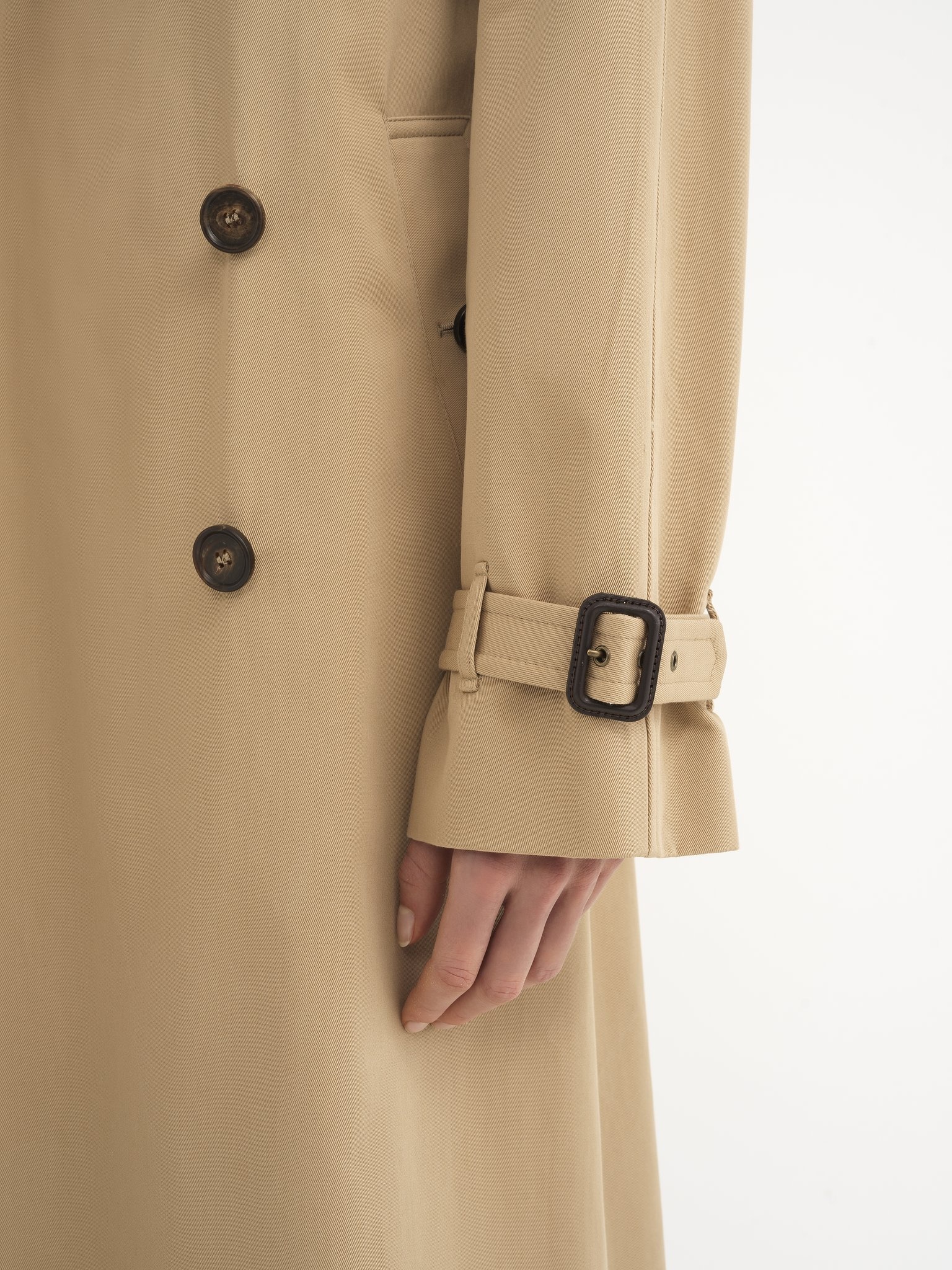 CLASSIC TRENCH COAT IN COTTON GABARDINE WITH CAPE - 7