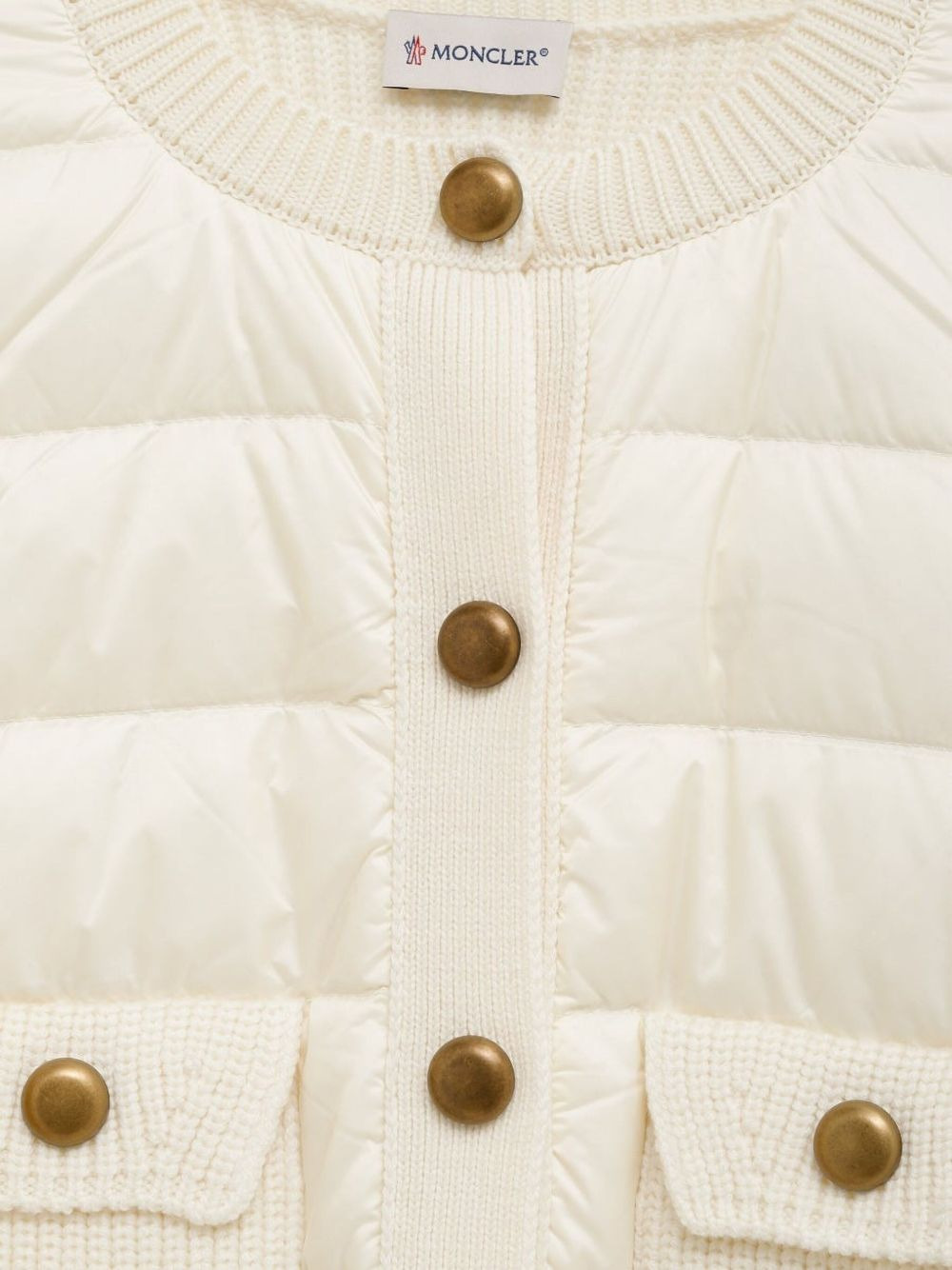 quilted knit cardigan - 3