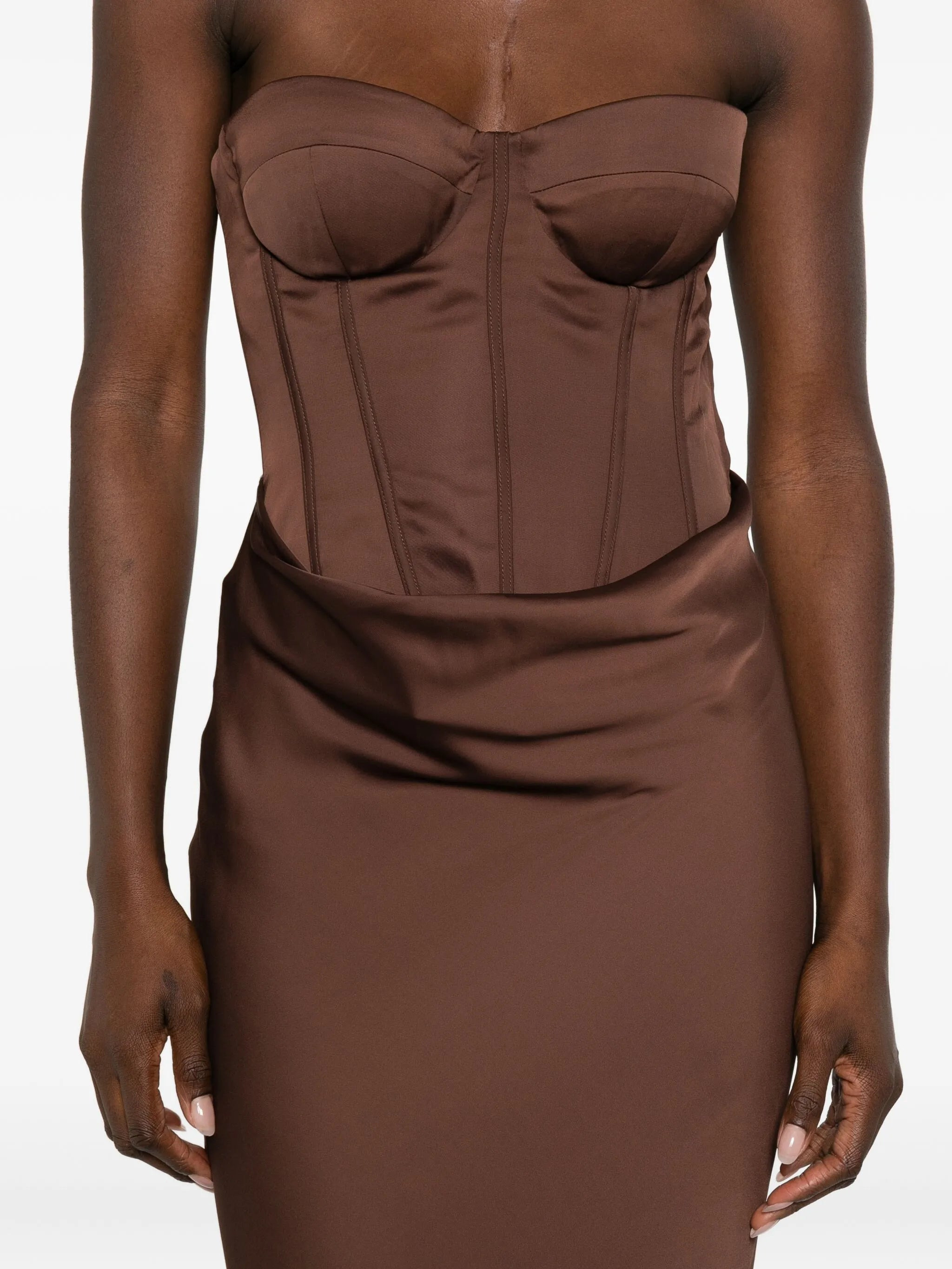 Rotate Corset Panelled Dress - 4