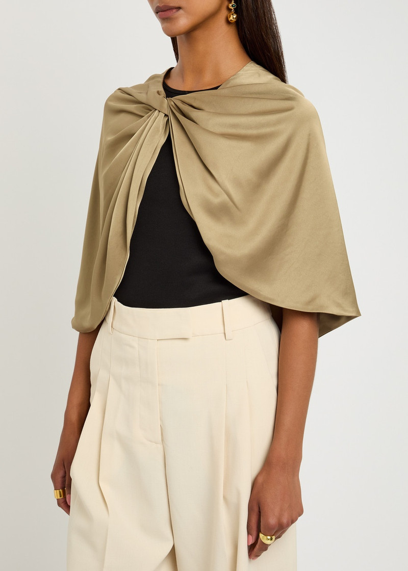 BY MALENE BIRGER BY Malene Birger Pinlos Twisted Satin Scarf outlook