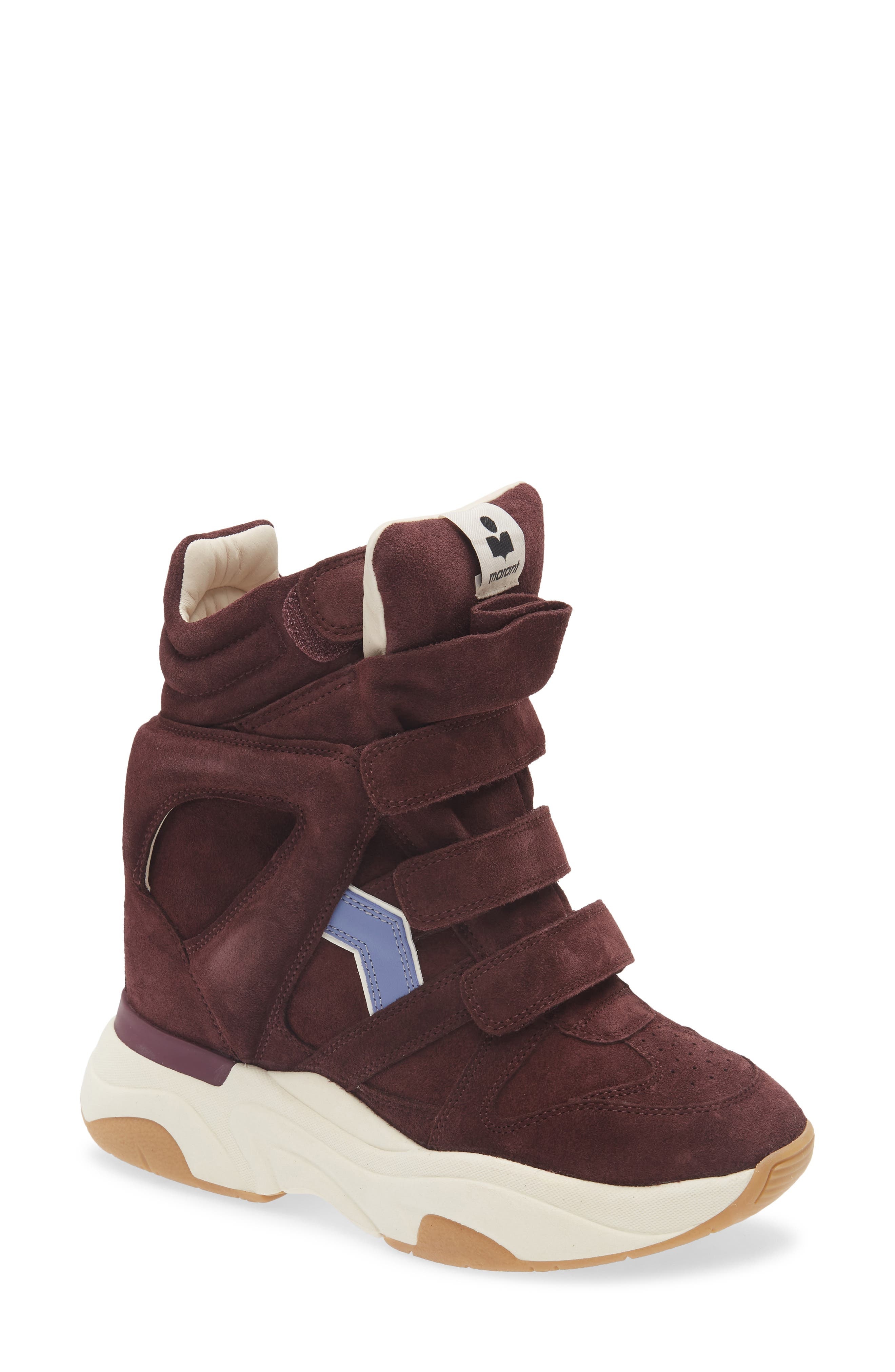 Isabel Marant Balskee Wedge Sneaker in Plum/Lavender at Nordstrom - 1
