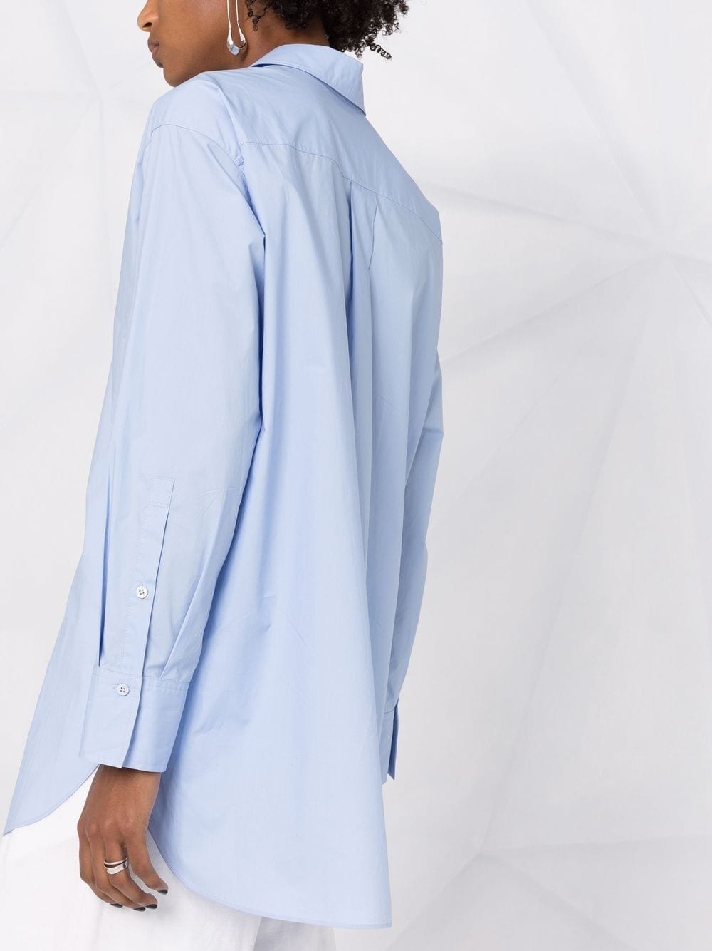 oversized poplin cotton shirt - 3