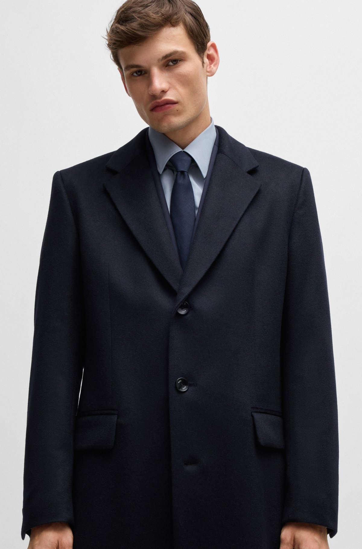 SLIM-FIT COAT IN CASHMERE - 3