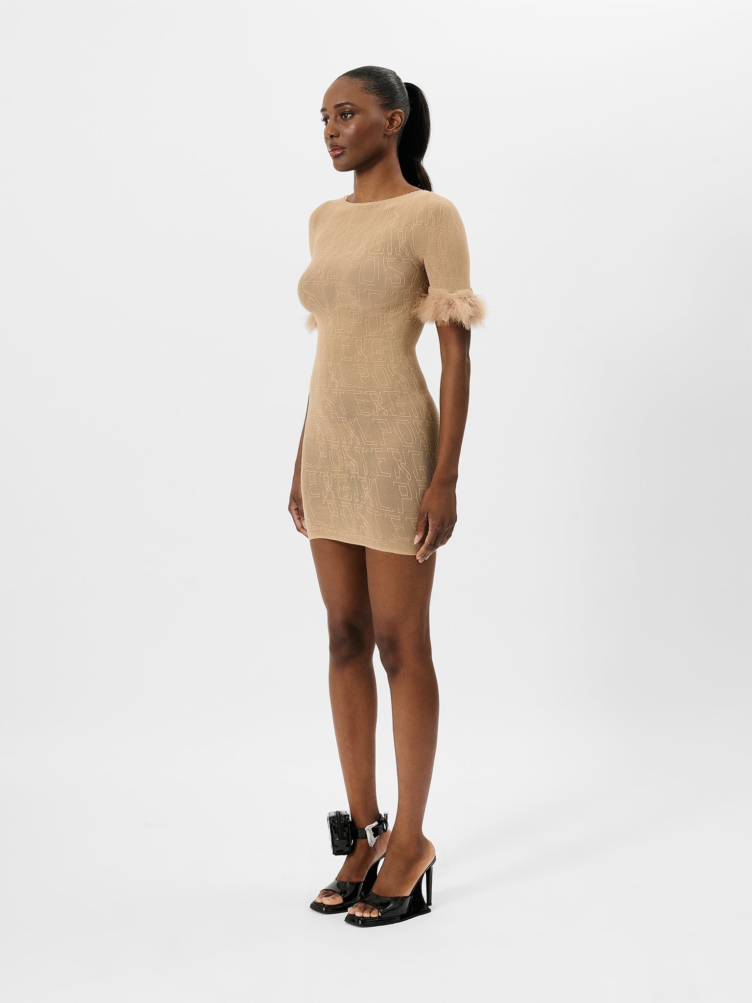 VANDERPOOL DRESS BEIGE - 5