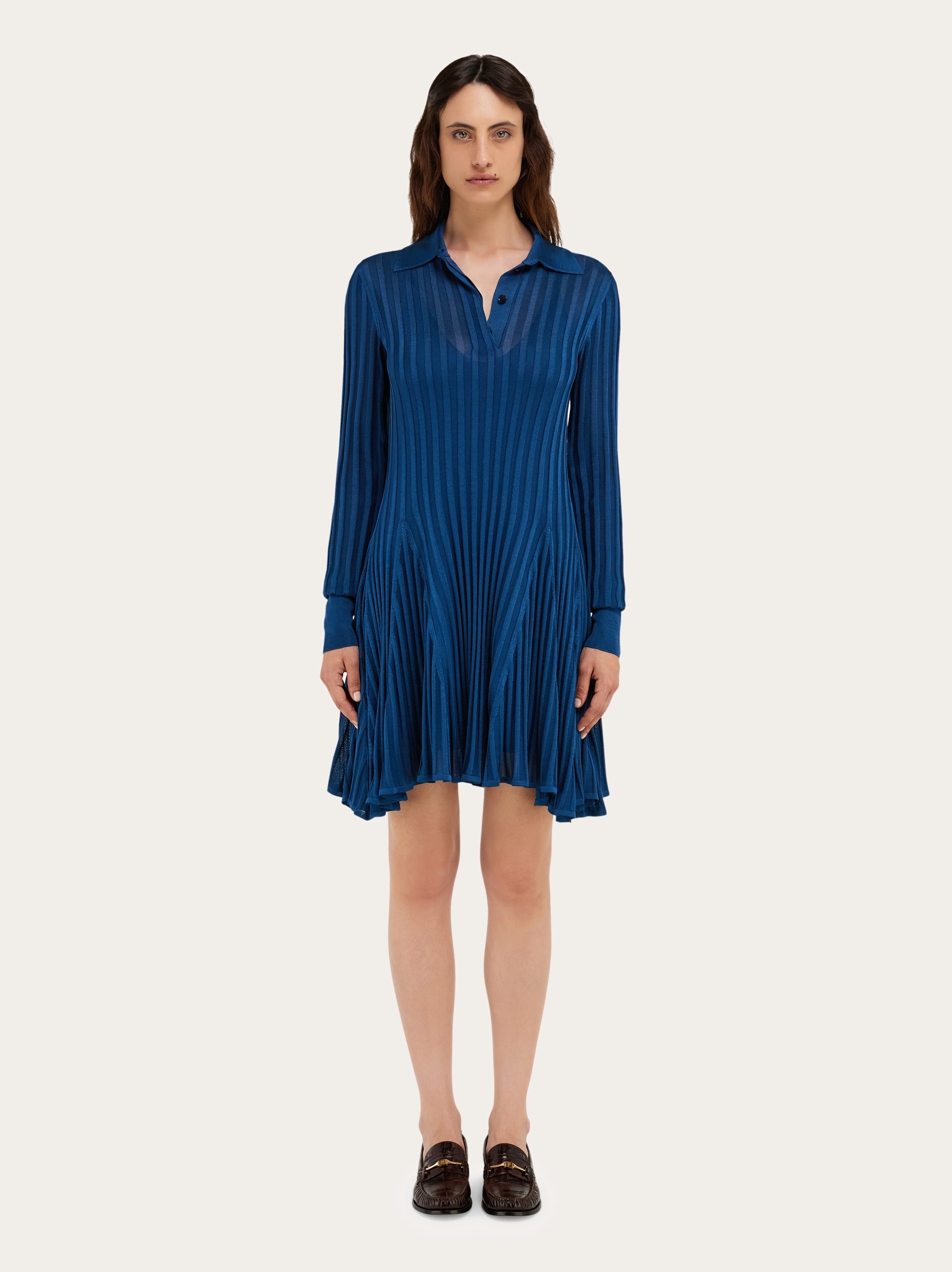 Ribbed skater dress - 7